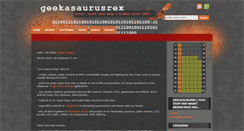 Desktop Screenshot of geekasaurusrex.net
